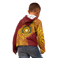 Personalised Tonga Vava'u High School Kid Hoodie Since 1985 Special Kupesi Pattern LT9 - Polynesian Pride