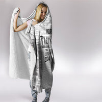 Custom Fiji Rugby Hooded Blanket History Champions World Cup 7s - White