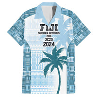 Custom Fiji Rugby Family Matching Long Sleeve Bodycon Dress and Hawaiian Shirt History Champions World Cup 7s - Bllue LT9 Dad's Shirt - Short Sleeve Blue - Polynesian Pride