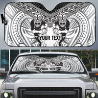 Custom Rugby New Zealand Black Fern Auto Sun Shade Niho Taniwha Inspired