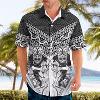 Custom Rugby New Zealand Black Fern Hawaiian Shirt Niho Taniwha Inspired LT9 - Polynesian Pride