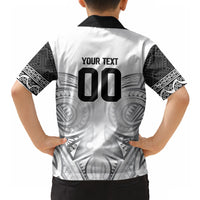 Custom Rugby New Zealand Black Fern Hawaiian Shirt Niho Taniwha Inspired LT9 - Polynesian Pride