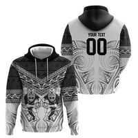 Custom Rugby New Zealand Black Fern Hoodie Niho Taniwha Inspired