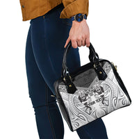 Custom Rugby New Zealand Black Fern Shoulder Handbag Niho Taniwha Inspired