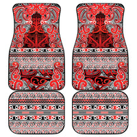 Aotearoa Iwi Ngapuhi Car Mats Maori Wharenui House Tribal Pattern LT9 - Polynesian Pride