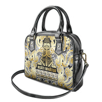 Aotearoa Iwi Ngati Whatua Shoulder Handbag Maori Wharenui House Tribal Pattern LT9 - Polynesian Pride