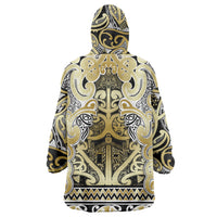 Aotearoa Iwi Ngati Whatua Wearable Blanket Hoodie Maori Wharenui House Tribal Pattern LT9 - Polynesian Pride