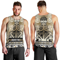 Aotearoa Iwi Waikato Tainui Men Tank Top Maori Wharenui House Tribal Pattern LT9 - Polynesian Pride