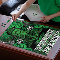 Aotearoa Iwi Ngati Maniapoto Puzzle Maori Wharenui House Tribal Pattern LT9 - Polynesian Pride