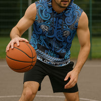 Aotearoa Iwi Ngati Porou Sleeveless Hoodie Maori Wharenui House Tribal Pattern LT9 - Polynesian Pride