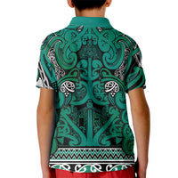 Aotearoa Iwi Ngai Tahu Kid Polo Shirt Maori Wharenui House Tribal Pattern LT9 - Polynesian Pride