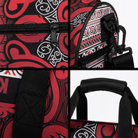 Aotearoa Iwi Ngati Kahungunu Duffle Bag Maori Wharenui House Tribal Pattern