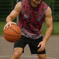 Aotearoa Iwi Ngati Kahungunu Sleeveless Hoodie Maori Wharenui House Tribal Pattern LT9 - Polynesian Pride