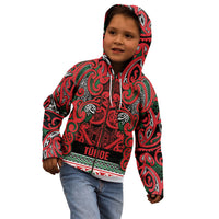 Aotearoa Iwi Tuhoe Kid Hoodie Maori Wharenui House Tribal Pattern LT9 - Polynesian Pride