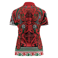 Aotearoa Iwi Tuhoe Women Polo Shirt Maori Wharenui House Tribal Pattern LT9 - Polynesian Pride