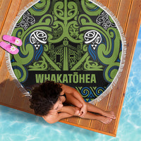 Aotearoa Iwi Whakatohea Beach Blanket Maori Wharenui House Tribal Pattern LT9 - Polynesian Pride