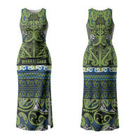 Aotearoa Iwi Whakatohea Couples Matching Tank Maxi Dress and Long Sleeve Button Shirt Maori Wharenui House Tribal Pattern LT9 - Polynesian Pride