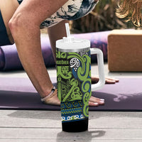 Aotearoa Iwi Whakatohea Tumbler With Handle Maori Wharenui House Tribal Pattern LT9 - Polynesian Pride