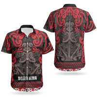 Aotearoa Iwi Ngati Awa Couples Matching Puletasi and Hawaiian Shirt Maori Wharenui House Tribal Pattern LT9 - Polynesian Pride
