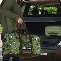 Aotearoa Iwi Ngāti Tama ki Taranaki Trust Travel Bag Maori Wharenui House Tribal Pattern LT9 - Polynesian Pride