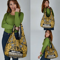 Aotearoa Iwi Ngāti Tama ki Te Waipounamu Trust Grocery Bag Maori Wharenui House Tribal Pattern LT9 - Polynesian Pride