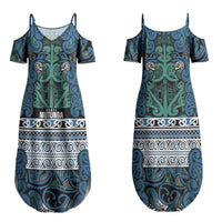 Aotearoa Iwi Ngati Mutunga Couples Matching Summer Maxi Dress and Hawaiian Shirt Maori Wharenui House Tribal Pattern LT9 - Polynesian Pride