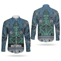 Aotearoa Iwi Ngati Mutunga Couples Matching Tank Maxi Dress and Long Sleeve Button Shirt Maori Wharenui House Tribal Pattern LT9 - Polynesian Pride