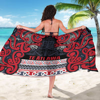 Aotearoa Iwi Te ati Awa Sarong Maori Wharenui House Tribal Pattern LT9 - Polynesian Pride