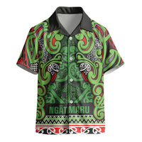 Aotearoa Iwi Ngati Maru Hauraki Kid Hawaiian Shirt Maori Wharenui House Tribal Pattern LT9 - Polynesian Pride