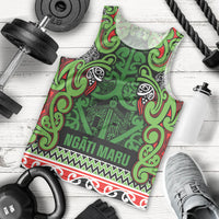 Aotearoa Iwi Ngati Maru Hauraki Men Tank Top Maori Wharenui House Tribal Pattern LT9 - Polynesian Pride
