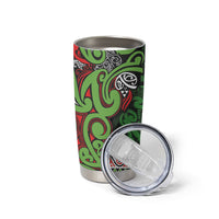 Aotearoa Iwi Ngati Maru Hauraki Tumbler Cup Maori Wharenui House Tribal Pattern LT9 - Polynesian Pride