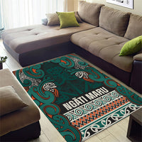 Aotearoa Iwi Ngāti Maru Taranaki Area Rug Maori Wharenui House Tribal Pattern LT9 - Polynesian Pride