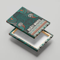 Aotearoa Iwi Ngāti Maru Taranaki Canvas Wall Art Maori Wharenui House Tribal Pattern LT9 - Polynesian Pride