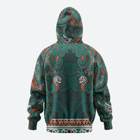 Aotearoa Iwi Ngāti Maru Taranaki Hoodie Maori Wharenui House Tribal Pattern LT9 - Polynesian Pride