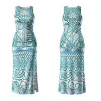 Aotearoa Iwi Ngati Paoa Couples Matching Tank Maxi Dress and Hawaiian Shirt Maori Wharenui House Tribal Pattern LT9 - Polynesian Pride