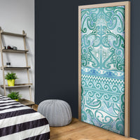 Aotearoa Iwi Ngati Paoa Door Cover Maori Wharenui House Tribal Pattern LT9 - Polynesian Pride