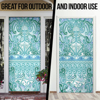 Aotearoa Iwi Ngati Paoa Door Cover Maori Wharenui House Tribal Pattern LT9 - Polynesian Pride