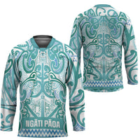 Aotearoa Iwi Ngati Paoa Hockey Jersey Maori Wharenui House Tribal Pattern LT9 - Polynesian Pride