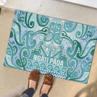 Aotearoa Iwi Ngati Paoa Rubber Doormat Maori Wharenui House Tribal Pattern LT9 - Polynesian Pride