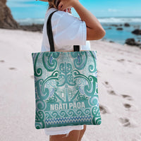 Aotearoa Iwi Ngati Paoa Tote Bag Maori Wharenui House Tribal Pattern LT9 - Polynesian Pride