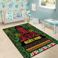 Aotearoa Iwi Ngati Hine Area Rug Maori Wharenui House Tribal Pattern LT9 - Polynesian Pride