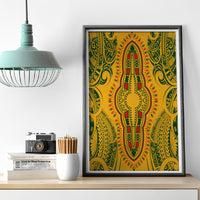 Africa Dashiki Canvas Wall Art African Tribal Art Mixed Polynesian Tattoo Gold Color Unique LT9 - Polynesian Pride
