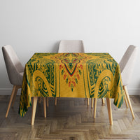 Africa Dashiki Tablecloth African Tribal Art Mixed Polynesian Tattoo Gold Color Unique LT9 - Polynesian Pride
