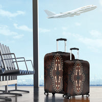Africa Dashiki Luggage Cover African Tribal Art Mixed Polynesian Tattoo Red Color Unique LT9 - Polynesian Pride