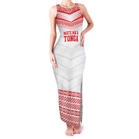 Custom Mate Ma'a Tonga Heritage Family Matching Tank Maxi Dress and Hawaiian Shirt Pacific Tribal Rugby White Edition - Polynesian Pride