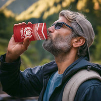 Custom Pacific Rugby Spirit 4 in 1 Can Cooler Tumbler Tonga Ngatu Pride Red Edition - Polynesian Pride