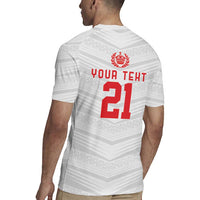 Custom Pacific Rugby Spirit Rugby Jersey Tonga Ngatu Pride White Edition - Polynesian Pride