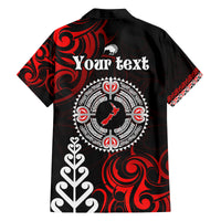 New Zealand Waitangi Day Personalised Family Matching Tank Maxi Dress and Hawaiian Shirt Aotearoa Te Ra O Waitangi With Maori Tattoo LT9 - Polynesian Pride