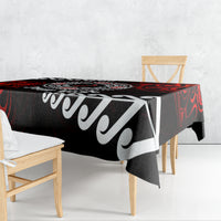 New Zealand Waitangi Day Personalised Tablecloth Aotearoa Te Ra O Waitangi With Maori Tattoo LT9 - Polynesian Pride