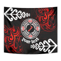 New Zealand Waitangi Day Personalised Tapestry Aotearoa Te Ra O Waitangi With Maori Tattoo LT9 - Polynesian Pride